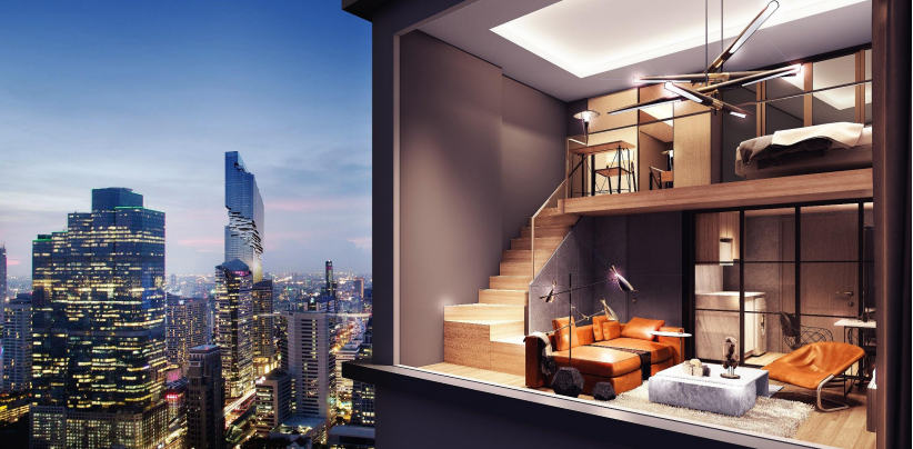 Knightsbridge Prime Sathorn ห้อง Duplex เท่ห์ๆ ใจกลางเมือง เริ่มต้นเพียง 3.2 ล้าน