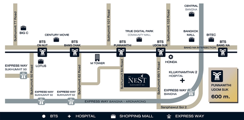 The Nest สุขุมวิท 64 คอนโดทำเล Real Demand ในย่าน ECBD