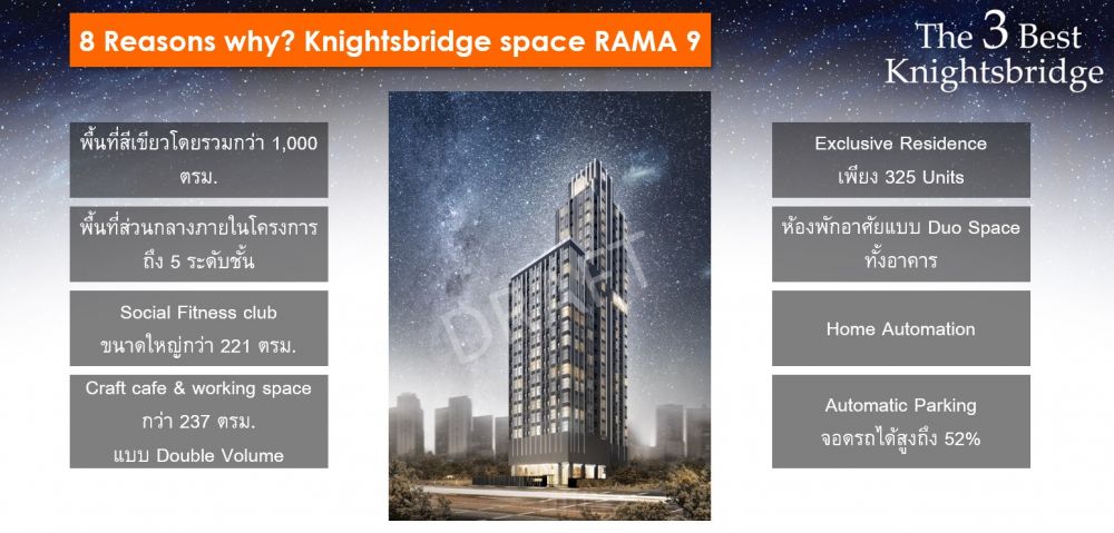 Knightsbridge SPACE พระราม 9 “Duo Space Design” สูง 4.2 เมตร ฉีกรูปแบบการใช้ชีวิตให้แตกต่างอย่างมีเอกลักษณ์