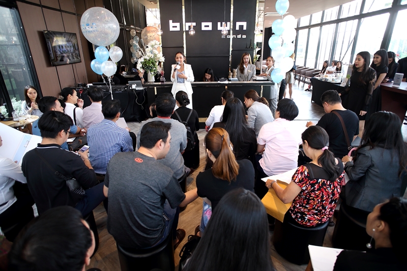 ผ่านไปแล้วเมื่อเร็วๆนี้กับงาน Pre-Sale โครงการ Brown ห้วยขวาง