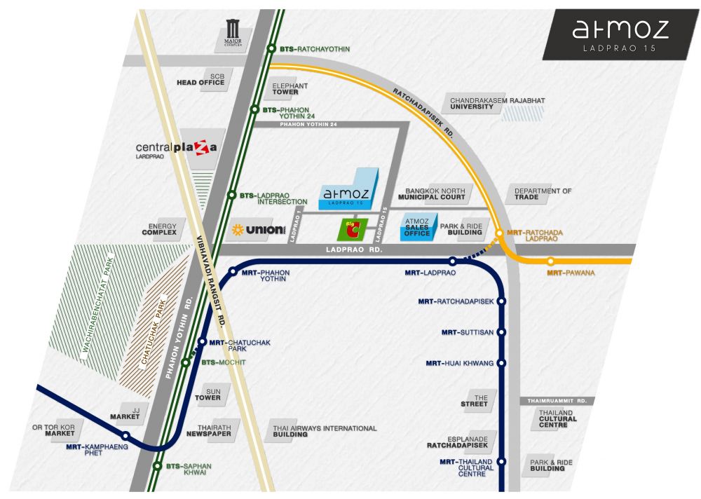 ATMOZ ลาดพร้าว 15 - สะดวกทุกทาง ส่วนกลางคูณสอง