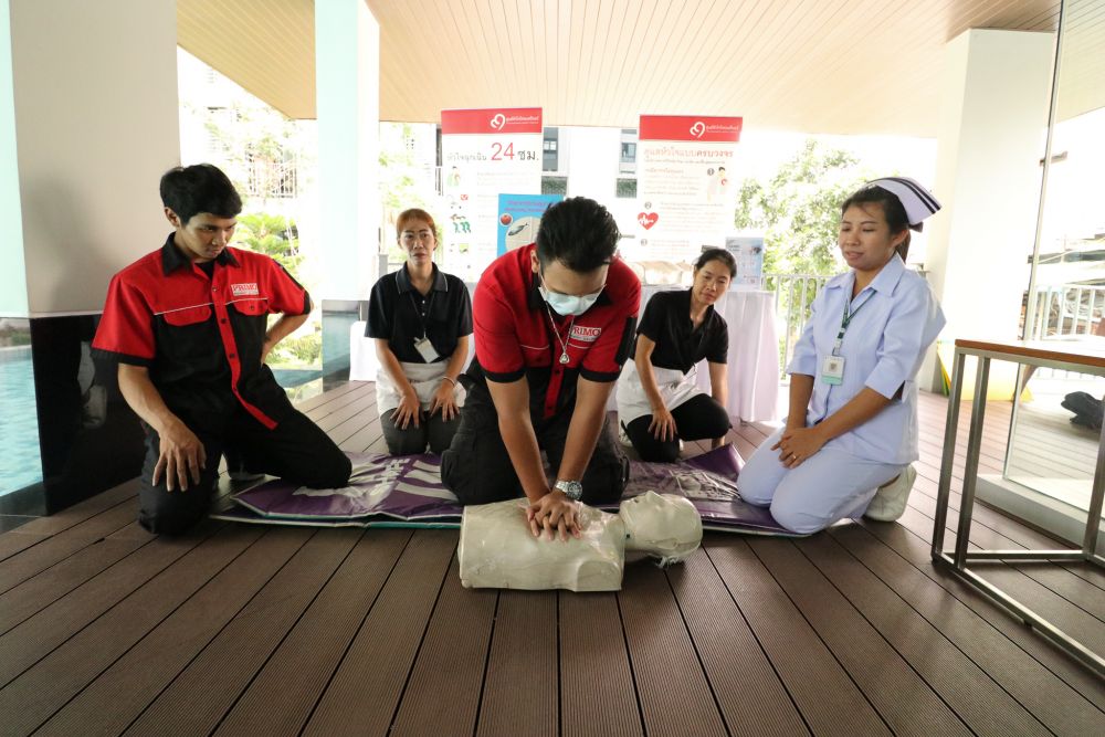 ออริจิ้น ห่วงใยลูกบ้าน! จัดเวิร์คช็อป CPR พร้อมตรวจสุขภาพ