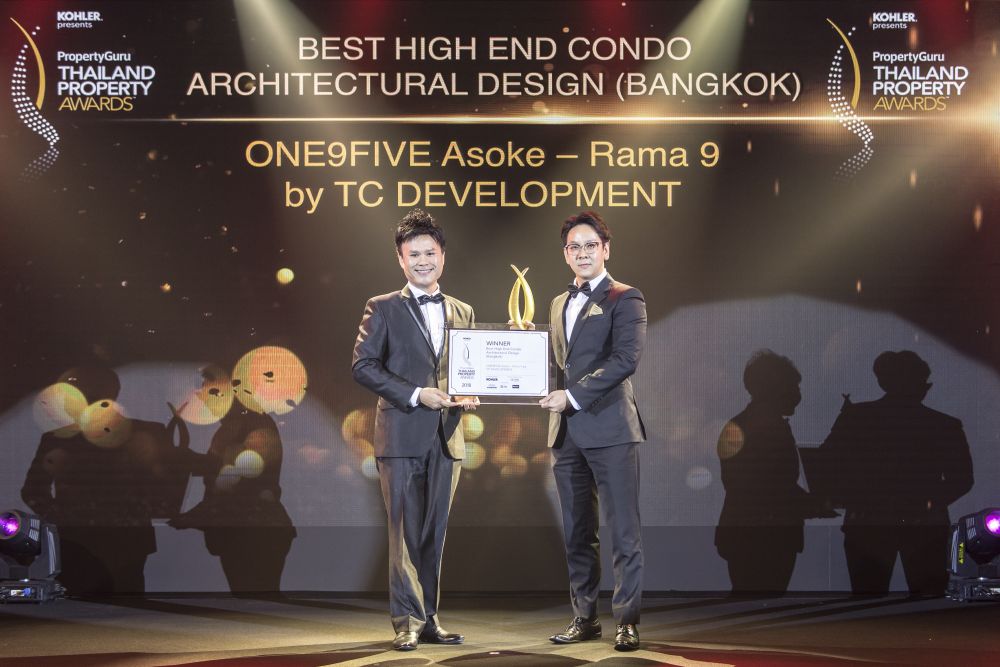 TC Development ส่ง One9Five อโศก-พระราม 9 คว้า 4 รางวัลจากงาน Property Guru Thailand Property Awards 2018