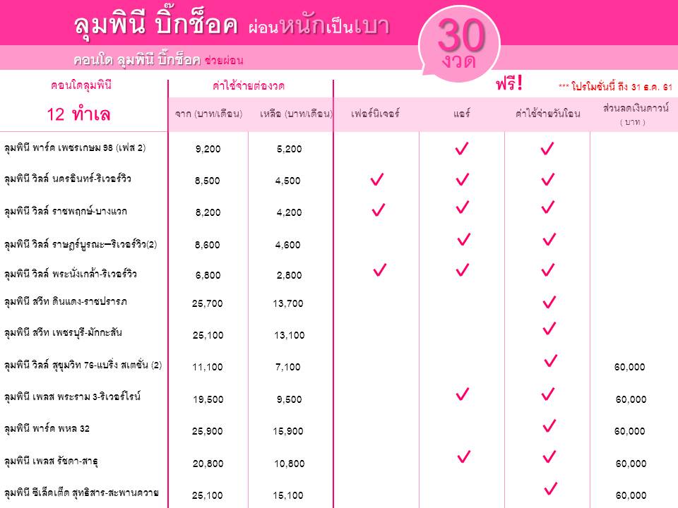 LPN ฉลองก้าวสู่ปีที่ 30 จัดโปรเด็ด ลุมพินี บิ๊กช็อค