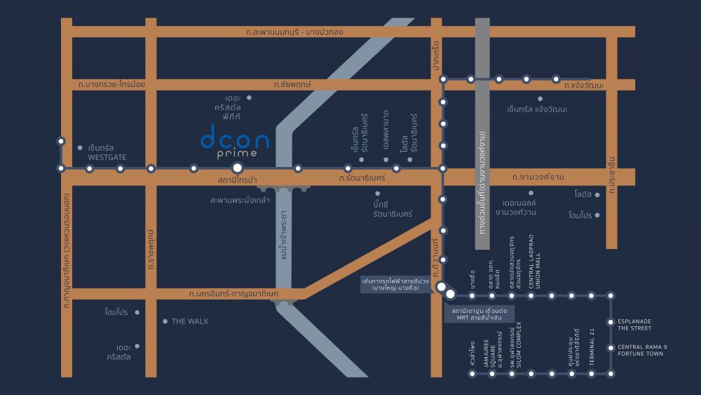 Dcon Prime รัตนาธิเบศร์ จ่อรถไฟฟ้า เต็มตาวิวแม่น้ำ