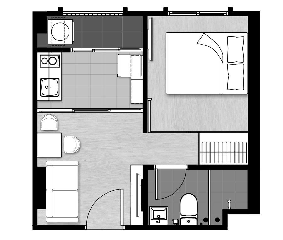 B Loft Lite สุขุมวิท 115 - ชีวิตดีได้ไม่ต้องรอ พร้อมเข้าอยู่ทันที เพียง 300 เมตรจาก BTS ในราคาล้านกว่าบาท