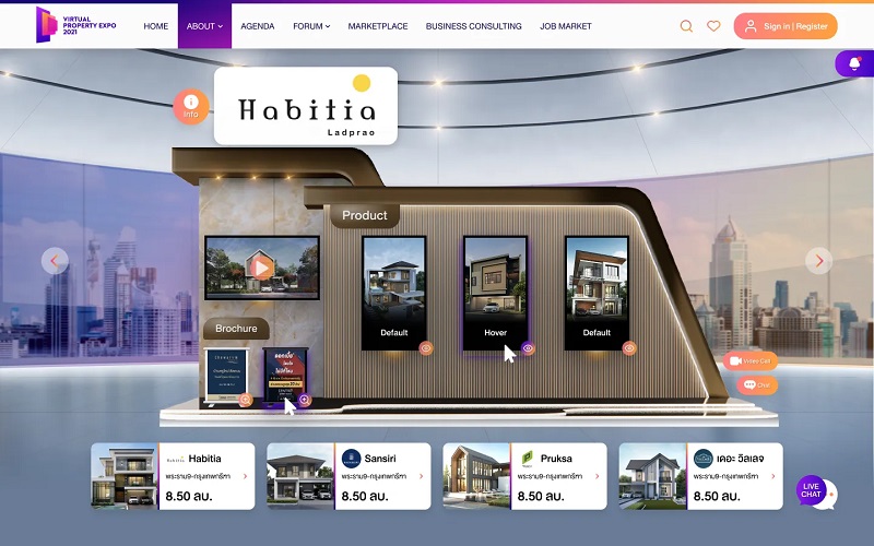 เหมือนคุณมาเดินดูด้วยตาตัวเอง “Virtual Property Expo 2021” งานมหกรรมซื้อขายอสังหาริมทรัพย์ออนไลน์ จัดใหญ่ที่สุดแห่งปี