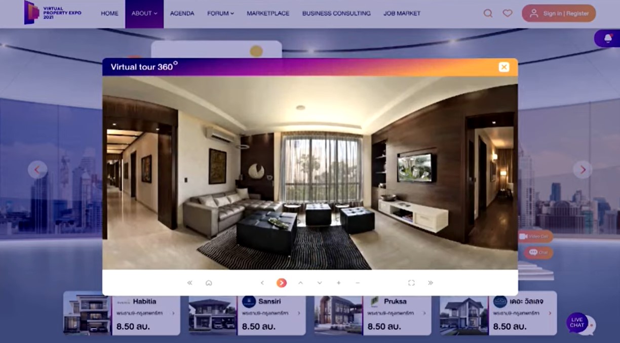 เหมือนคุณมาเดินดูด้วยตาตัวเอง “Virtual Property Expo 2021” งานมหกรรมซื้อขายอสังหาริมทรัพย์ออนไลน์ จัดใหญ่ที่สุดแห่งปี